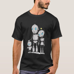 Robots Family Dad Mum Kid Bot Droid Toy Robotics 1 T-Shirt