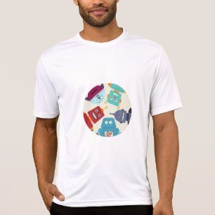 robots looking down T-Shirt