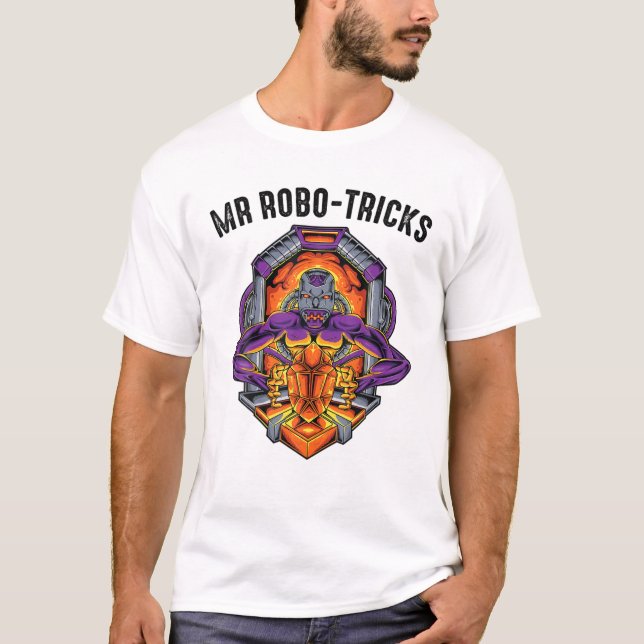 Robots - Mr. Robo-Tricks - Mechanical Engineer - S T-Shirt (Front)