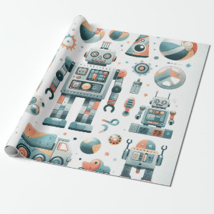Robots Wrapping Paper