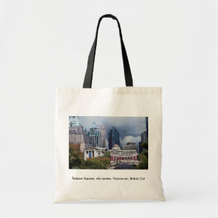 Robson Square, city centre, Vancouver, British Col Tote Bag