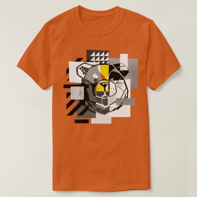 ROBUST BEAR PATCHWORK T-Shirt (Design Front)