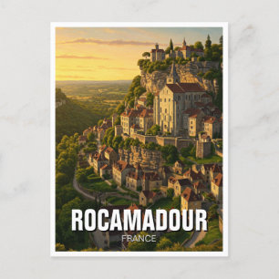 Rocamadour France Travel Postcard