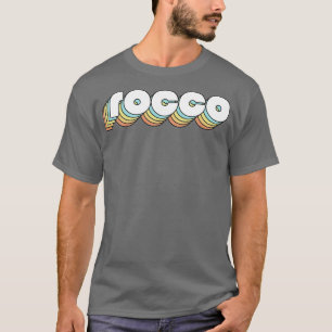 Rocco Retro Rainbow Typography Faded Style T-Shirt
