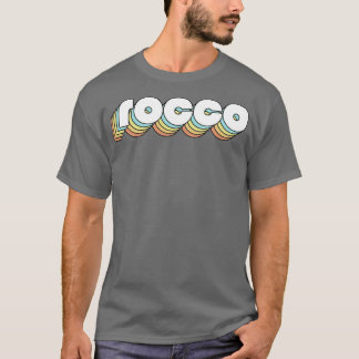 Rocco Retro Rainbow Typography Faded Style T-Shirt