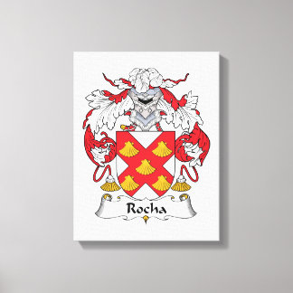 Rocha Family Crest Canvas Print