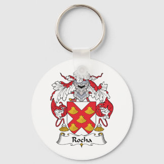 Rocha Family Crest Key Ring