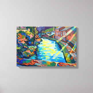 Rochdale Canal Sowerby Bridge Canvas Print