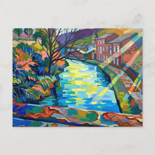 Rochdale Canal Sowerby Bridge  Postcard