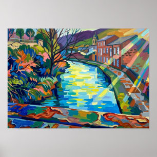 Rochdale Canal Sowerby Bridge Poster