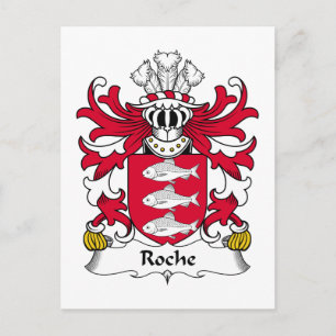Roche Family Crest Postcard