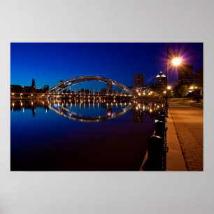 Rochester and the Douglass-Anthony Bridge Poster