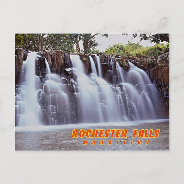 Rochester falls, Mauritius Postcard (Front)