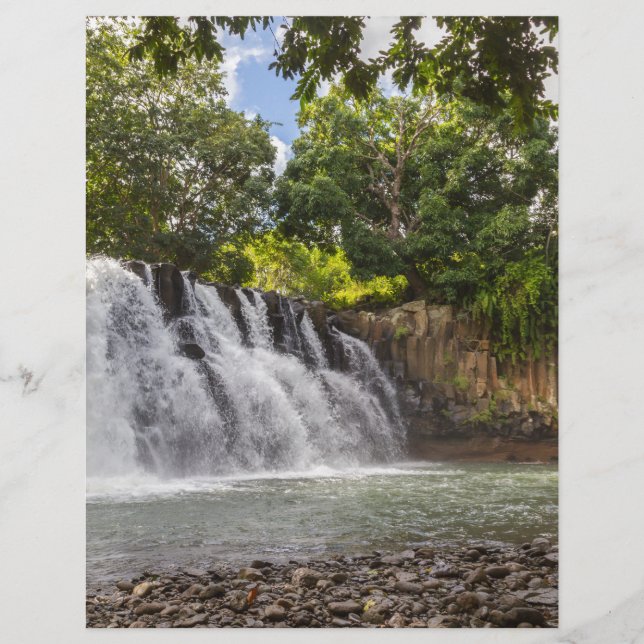 Rochester Falls waterfall in Souillac Mauritius (Front)
