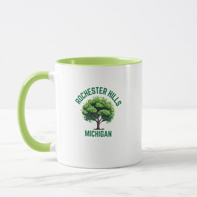 Rochester Hills Michigan Coffee Mug (Left)
