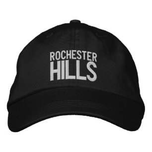 Rochester Hills Michigan Embroidered Baseball Hat