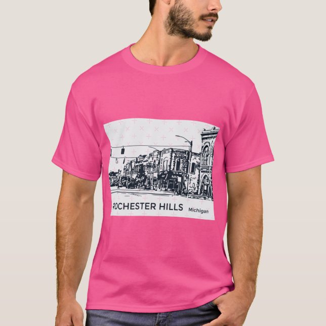 Rochester Hills Michigan T-Shirt (Front)