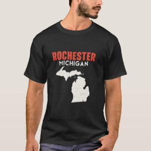 Rochester Michigan USA State America Travel Michig T-Shirt