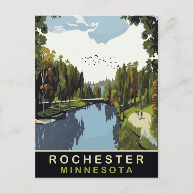 Rochester, Minnesota, Park, Travel Postcard (Front)