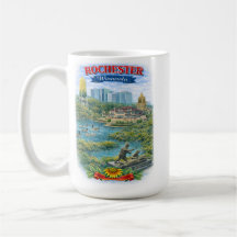 Rochester MN Minnesota Landmarks Coffee Mug