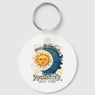 Rochester New York 2024 Total Solar Eclipse April Key Ring