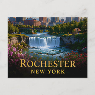 Rochester New York Finger Lakes & Erie Canal Postcard