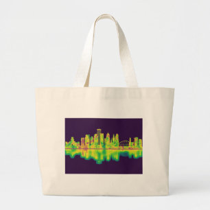 Rochester New York Skyline Large Tote Bag