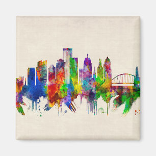 Rochester New York Skyline Magnet