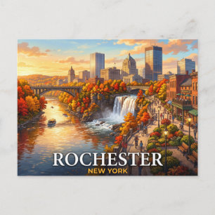 Rochester New York Travel Postcard