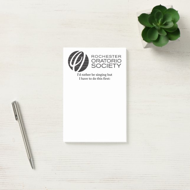 Rochester Oratorio Society Sticky Notes * (Office)