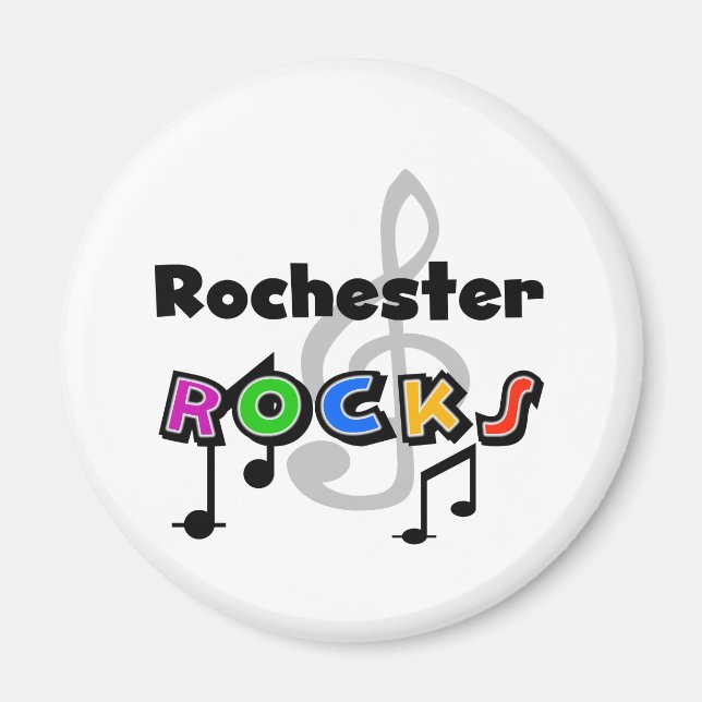 Rochester Rocks Magnet (Front)
