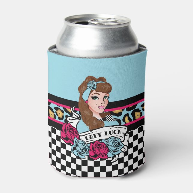 Rock-A-Billy, Pin-up Can Cooler (Can Front)