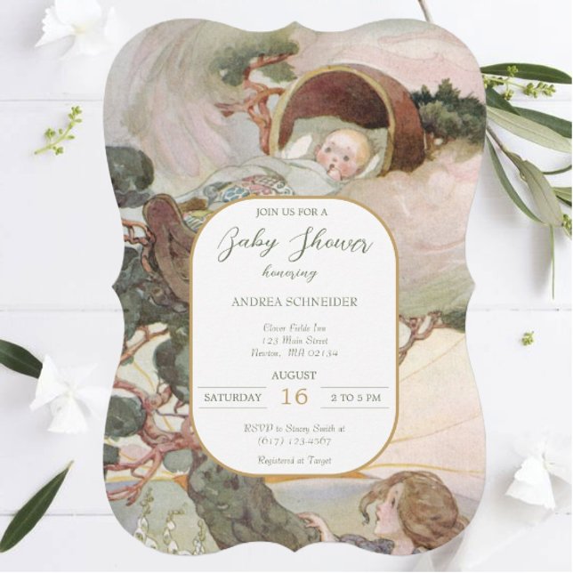 Rock A Bye Baby Nursery Rhyme Baby Shower   Invitation (Creator Uploaded)