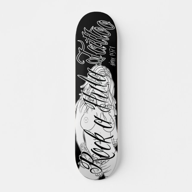Rock a Hula Tattoo Skateboard (Front)