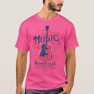 Rock American Flag Patriotic Usa Music Nashville G T-Shirt