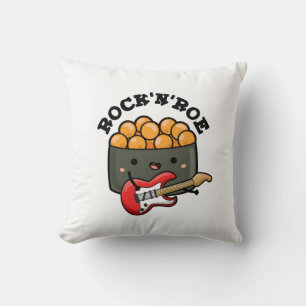 Rock And Roe Funny Sushi Pun Cushion