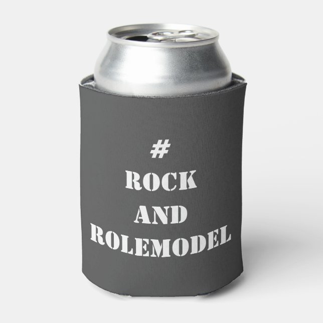 # Rock and Rolemodel - White Editable.  Can Cooler (Can Front)