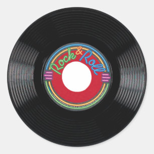 Rock and Roll 45 Record Sticker