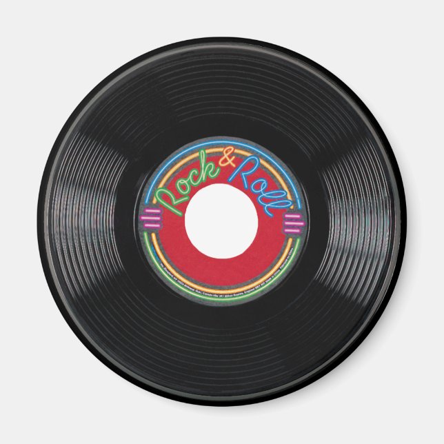 Rock and Roll 45 rpm Record Magnet (Front)