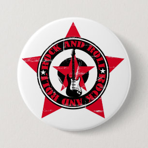 Rock and Roll 7.5 Cm Round Badge
