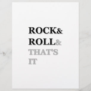 Rock and Roll And That's It