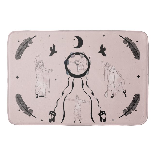 Rock and Roll Ballerina II Bath Mat (Front)
