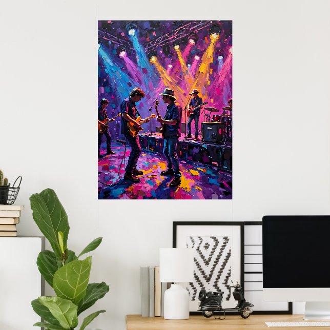 Rock and Roll Band Poster (Home Office)