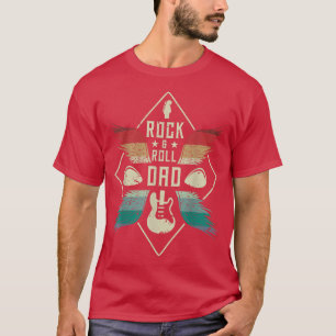 Rock and Roll Bass Guitar Player Guitarist Dad 273 T-Shirt