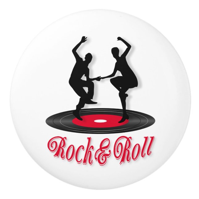 Rock and roll ceramic knob (Front)