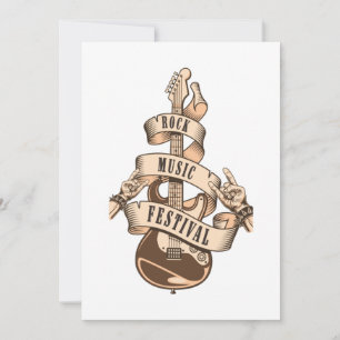 Rock And Roll Classic Invitation