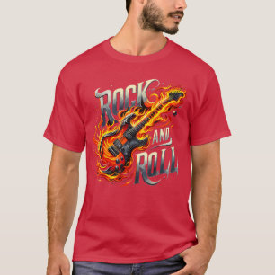 Rock and Roll Electric Guitar Band Guitarist Lets T-Shirt