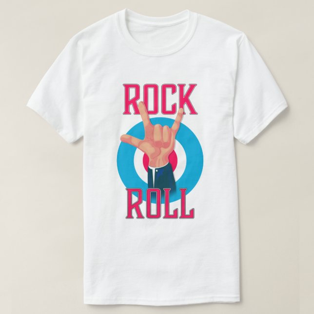 Rock and roll Evil's horns T-Shirt (Design Front)