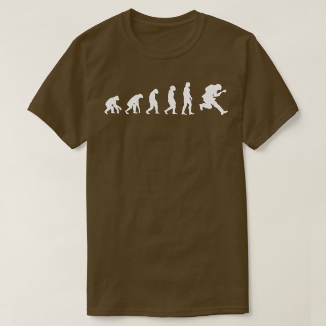 Rock And Roll EvolutionElectronic Rock Guitar 2743 T-Shirt (Design Front)