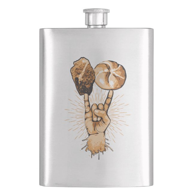 Rock and Roll Flask (Front)